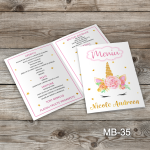 Meniuri botez - Unicorn - MB-35