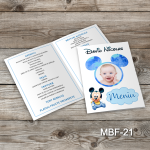 Meniuri botez cu poza - Mickey Mouse - MBF-21