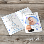 Meniuri botez cu poza - Baby Boss - MBF-26