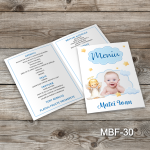 Meniuri botez cu poza - Ingeras - MBF-30