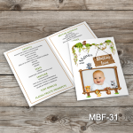 Meniuri botez cu poza - Jungla - MBF-31