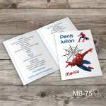 Meniuri botez - Spiderman - MB-75