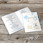 Meniuri botez - Ursulet alb - MB-72