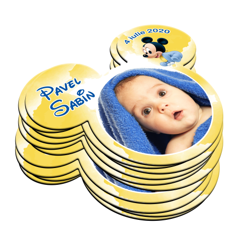 Marturii botez magnetice Mickey Mouse