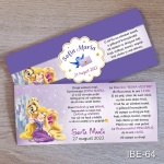 modele invitatii botez fetite Rapunzel