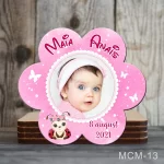 Marturii magnetice botez fete forma Floare - Buburuza - MCM-13