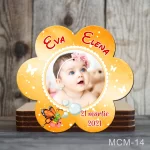 Marturii magnetice botez fete forma Floare - MCM-14
