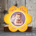 Marturii magnetice botez fete forma Floare - MCM-15