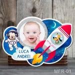 Marturii botez baieti Magneti Cosmos - Mickey Mouse si Pluto - MFR-01