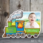 Marturii botez magneti baieti Trenulet - Winnie the Pooh - MFT-10