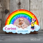 Marturii magnetice botez fetite Curcubeu - Minnie Mouse - MCC-05