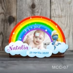 Marturii magnetice botez fetite Curcubeu - Strumfita - MCC-07