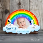 Marturii magnetice botez baieti Curcubeu - Dalmatian - MCC-21