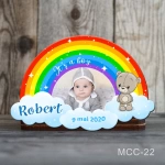 Marturii magnetice botez baieti Curcubeu - Ursulet - MCC-22