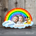 Marturii magnetice botez gemeni Curcubeu - Mickey si Pluto - MCC-30