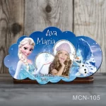 Marturii botez fete Magneti Nor - Elsa Frozen - MCN-105