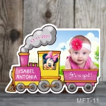 Marturii botez magneti fetite Trenulet - Minnie Mouse - MFT-11