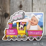 Marturii botez magneti fetite Trenulet - Minnie Mouse - MFT-12