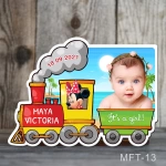 Marturii botez magneti fetite Trenulet - Minnie Mouse - MFT-13