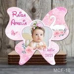 Marturii botez fetita - Magneti forma Fluture - Lebada - MCF-10