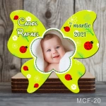 Marturii botez baiat - Magneti forma Fluture - Buburuza - MCF-20