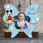 Marturii botez baiat - Magneti forma Fluture - Mickey Mouse - MCF-33