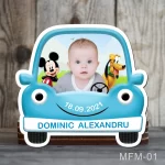 Marturii botez baieti Magneti Masinuta - Mickey Mouse - MFM-01