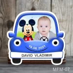 Marturii botez baieti Magneti Masinuta - Mickey Mouse - MFM-07