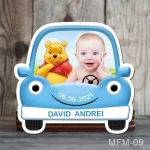 Marturii botez baieti Magneti Masinuta - Winnie the Pooh - MFM-09