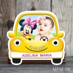 Marturii botez fete Magneti Masinuta - Minnie Mouse - MFM-14