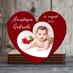 Marturii botez fete Magneti forma Inima - MCI-02