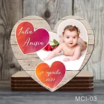 Marturii botez fete Magneti forma Inima - MCI-03