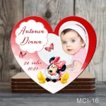 Marturii botez fete Magneti forma Inima - Minnie Mouse - MCI-16