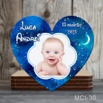 Marturii botez baieti Magneti forma Inima - MCI-30