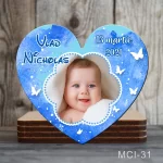 Marturii botez baieti Magneti forma Inima - MCI-31