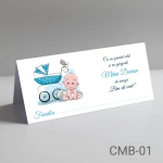 Plicuri bani botez baieti - Bebelus si carucior - CMB-01