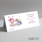 Plicuri bani botez fete - Unicorn - CMF-07