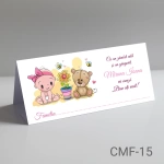 Plicuri bani botez fete - Ursulet - CMF-15