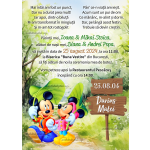 Invitatie digitala botez baieti - Mickey si Minnie Mouse - IB-70