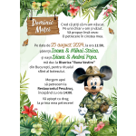 Invitatie digitala botez baieti - Mickey Mouse Safari - IB-63
