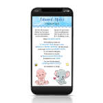 Invitatie digitala botez baieti - IDB-06