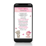 Invitatie digitala botez fetite - IDF-01