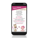 Invitatie digitala botez fetite - IDF-05