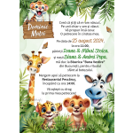 Invitatie digitala botez baieti - Safari - IB-91