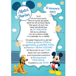 Invitatie digitala botez baieti - Mickey Mouse - IB-53