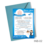 Invitatii nunta si botez 2 in 1 - Simple - INB-02 - imagine 3