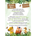 Invitatie digitala botez baieti - Simba - The Lion King - IB-58