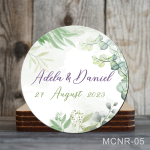 Magneti rotunzi personalizati marturii nunta - MCNR-05
