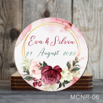 Magneti rotunzi personalizati marturii nunta - MCNR-06