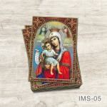 Marturii Iconite Magnetice - 7x5 cm - Maica Domnului cu pruncul Iisus Hristos - IMS-05